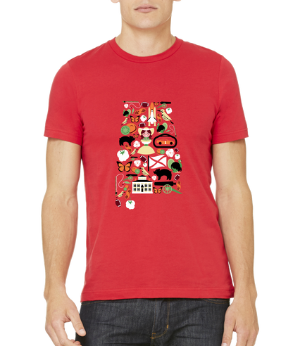 Standard Red Alabama Icon Map - Alabama Pride History Civil War Southern T-shirt