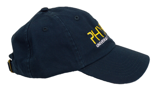 Low Profile Hat Navy UM Physics Wordmark T-shirt