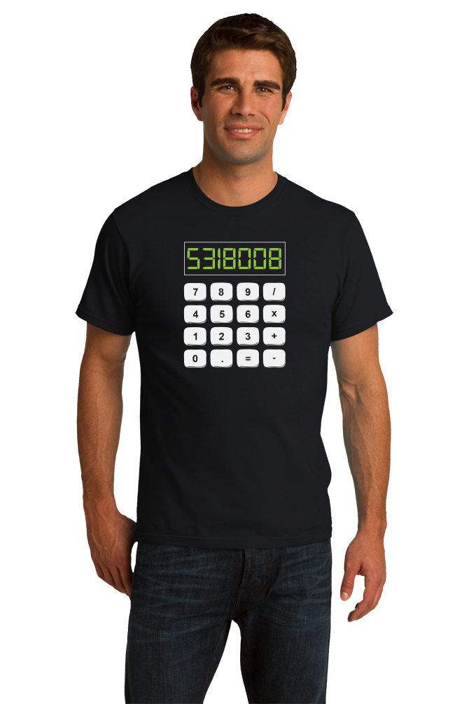 Standard Black 5318008 - Math Joke Nerd Humor Boobies Funny Engineer Calculator T-shirt