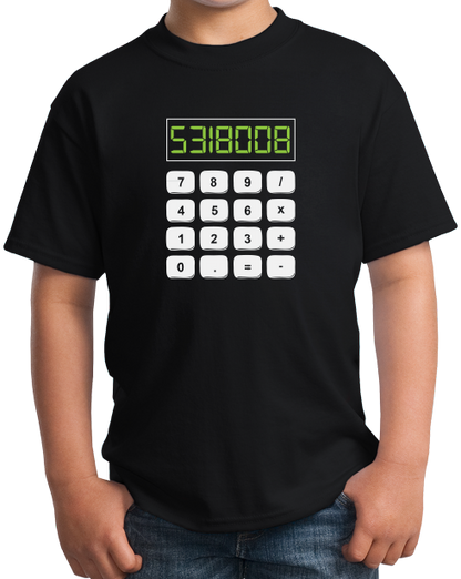 Youth Black 5318008 - Math Joke Nerd Humor Boobies Funny Engineer Calculator T-shirt