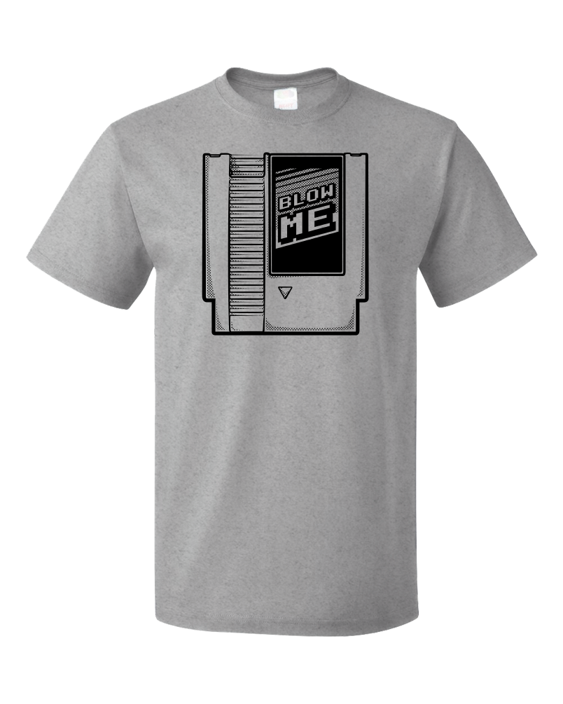 Standard Grey Blow Me - Old School Video Gamer T-shirt