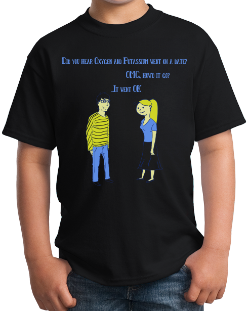 Youth Black Chemistry Date - Nerd Humor Chemical Engineer Funny Joke Geek T T-shirt