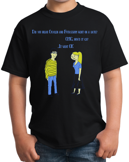 Youth Black Chemistry Date - Nerd Humor Chemical Engineer Funny Joke Geek T T-shirt