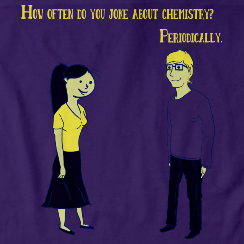 Totally Cute Chemistry Joke Purple art preview