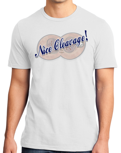 Standard White Nice Cleavage (Furrow)! - Biology Humor Funny Mitosis Joke T-shirt