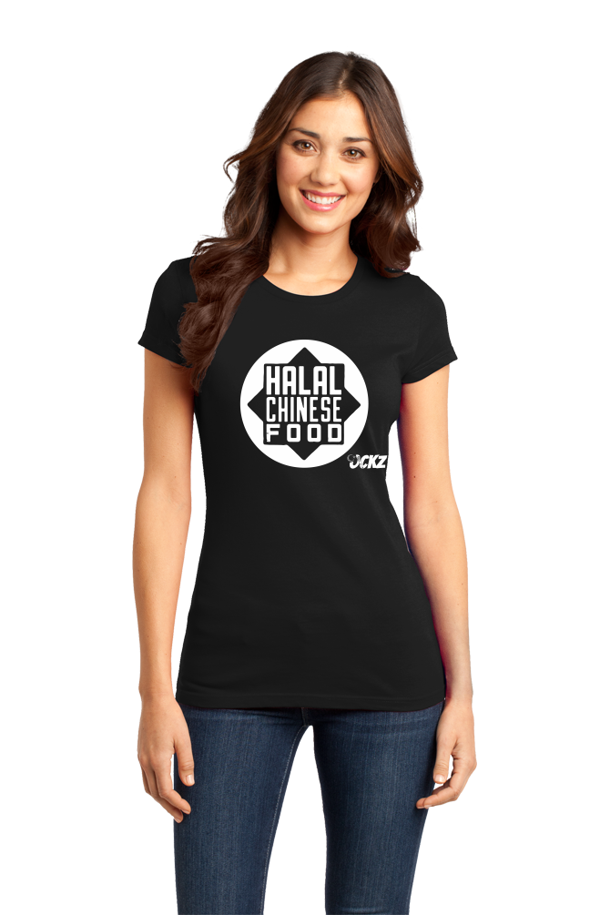 Girly Black Ockz Halal Chinese - Black T-shirt