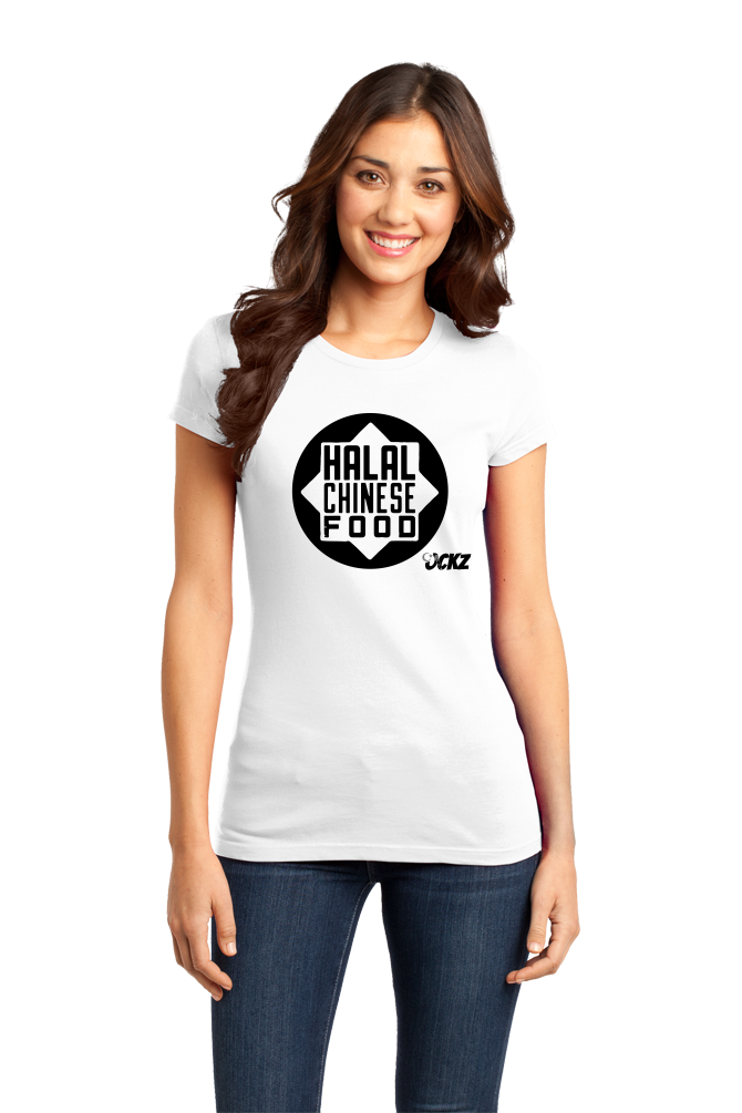 Girly White Ockz Halal Chinese - White T-shirt