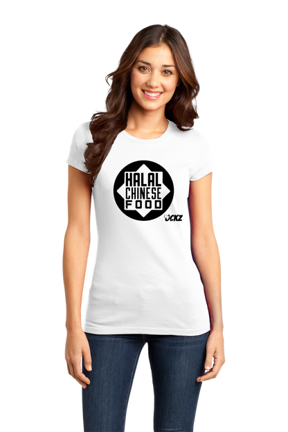 Girly White Ockz Halal Chinese - White T-shirt