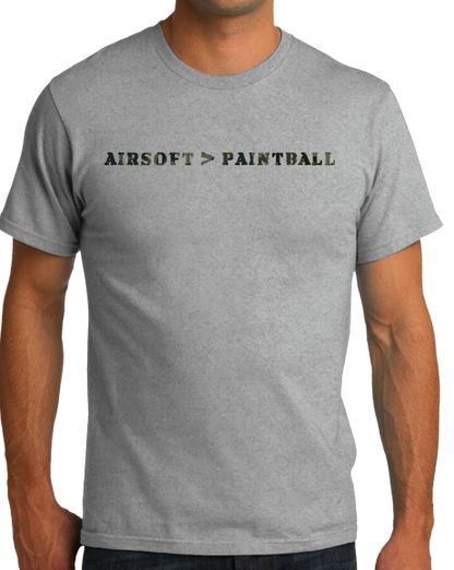 Standard Grey Airsoft > Paintball - Paintball Gun Combat Enthusiast Humor T-shirt
