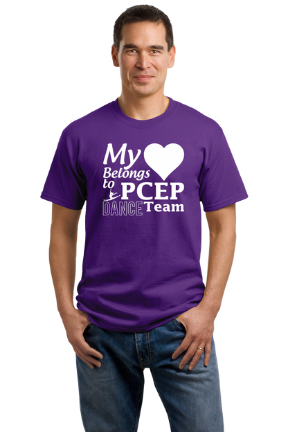 Unisex Purple My Heart Belongs to PCEP Dance Team T-shirt