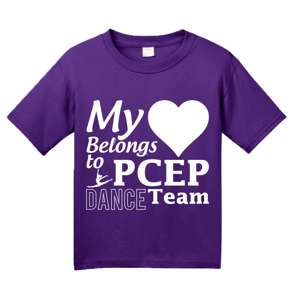 Youth Purple My Heart Belongs to PCEP Dance Team T-shirt