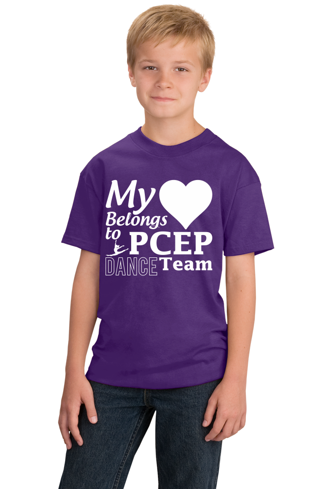 Youth Purple My Heart Belongs to PCEP Dance Team T-shirt