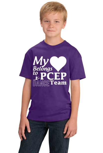 Youth Purple My Heart Belongs to PCEP Dance Team T-shirt