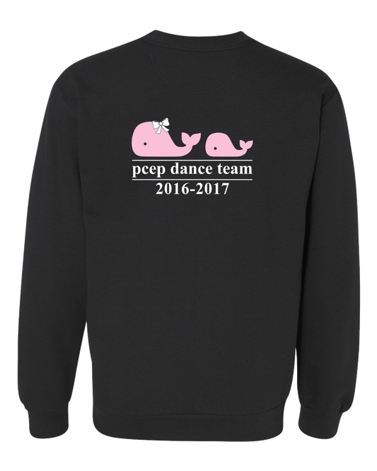 Crewneck Sweatshirt Black PCEP Dance Team 2016-2017 Crewneck-Sweatshirt