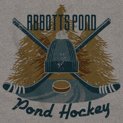 Abbotts Pond, MA Pond Hockey Old Time