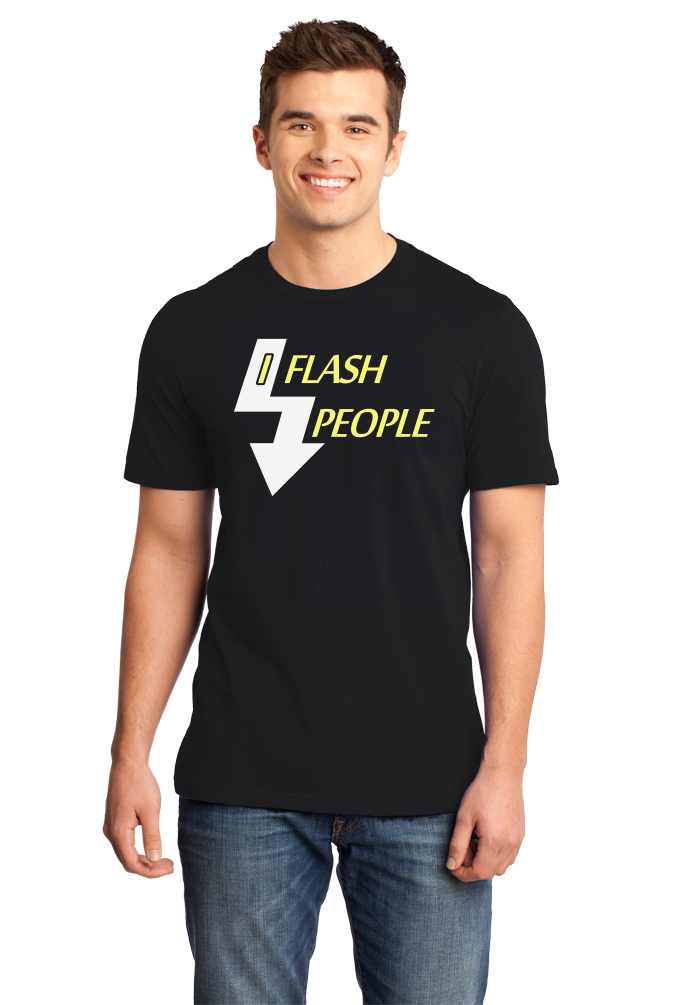 Standard Black I Flash People - Photographer Humor Silly Gift Photo Digital T-shirt
