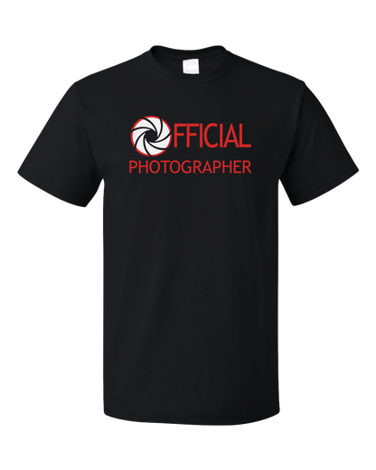 Standard Black OFFICIAL PHOTOGRAPHER T-shirt