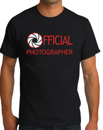 Standard Black OFFICIAL PHOTOGRAPHER T-shirt