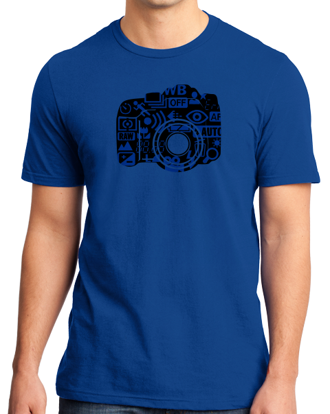 Standard Royal Stylized DSLR Camera Design - Hipster Photography Funny Cool T-shirt