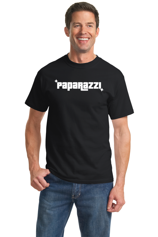 Standard Black Paparazzi - Photography Funny Photographer Party Humor Silly T-shirt