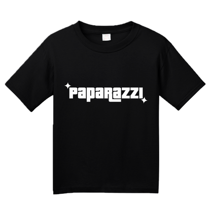 Youth Black Paparazzi - Photography Funny Photographer Party Humor Silly T-shirt