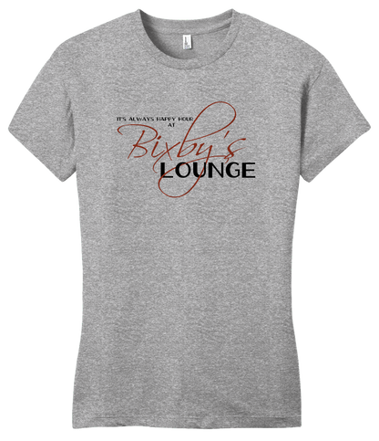 Girly Grey Shipwrecked - Happy Hour at Bixby's Lounge T-shirt