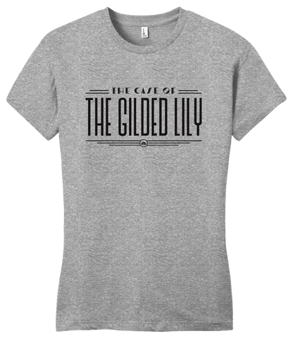 Girly Grey Shipwrecked - The Case of the Gilded Lily T-shirt