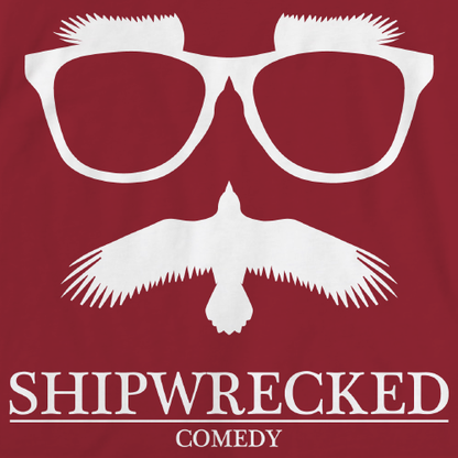Shipwrecked Logo Crewneck Cranberry Art Preview