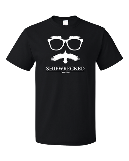 Standard Black Shipwrecked Logo Crewneck T-shirt