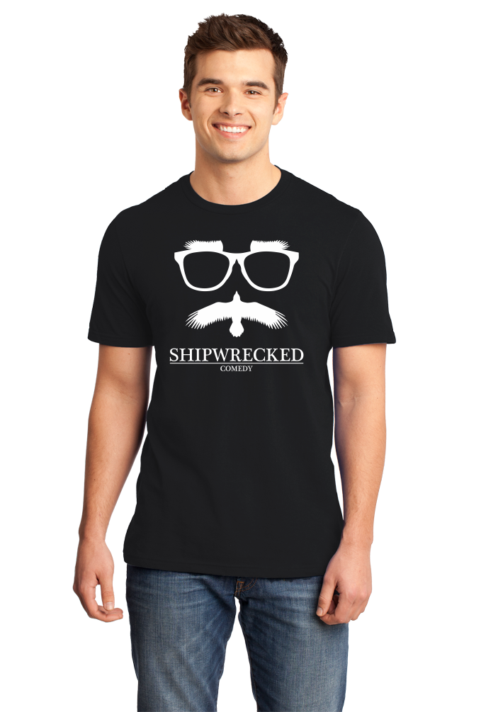 Standard Black Shipwrecked Logo Crewneck T-shirt