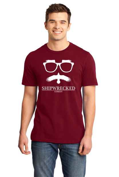 Standard Cranberry Shipwrecked Logo Crewneck T-shirt
