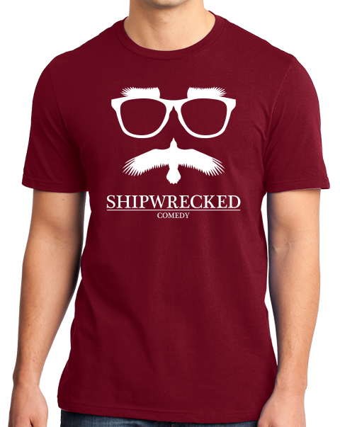 Standard Cranberry Shipwrecked Logo Crewneck T-shirt