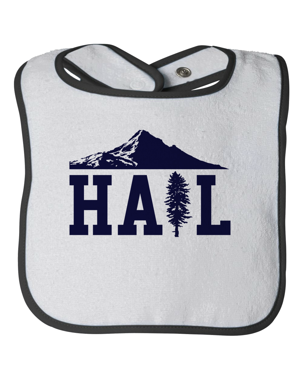 Infant Bib White Portland U of M Club Hail Infant-Garment