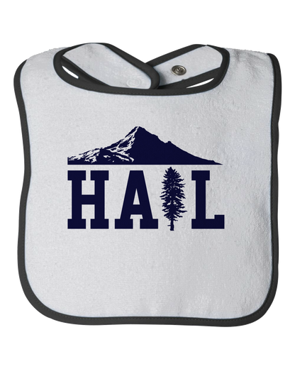 Infant Bib White Portland U of M Club Hail Infant-Garment