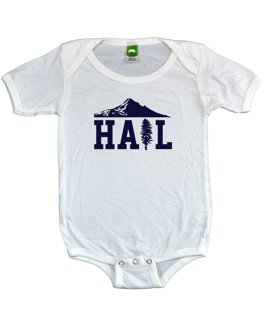 Infant Bib White Portland U of M Club Hail Infant-Garment