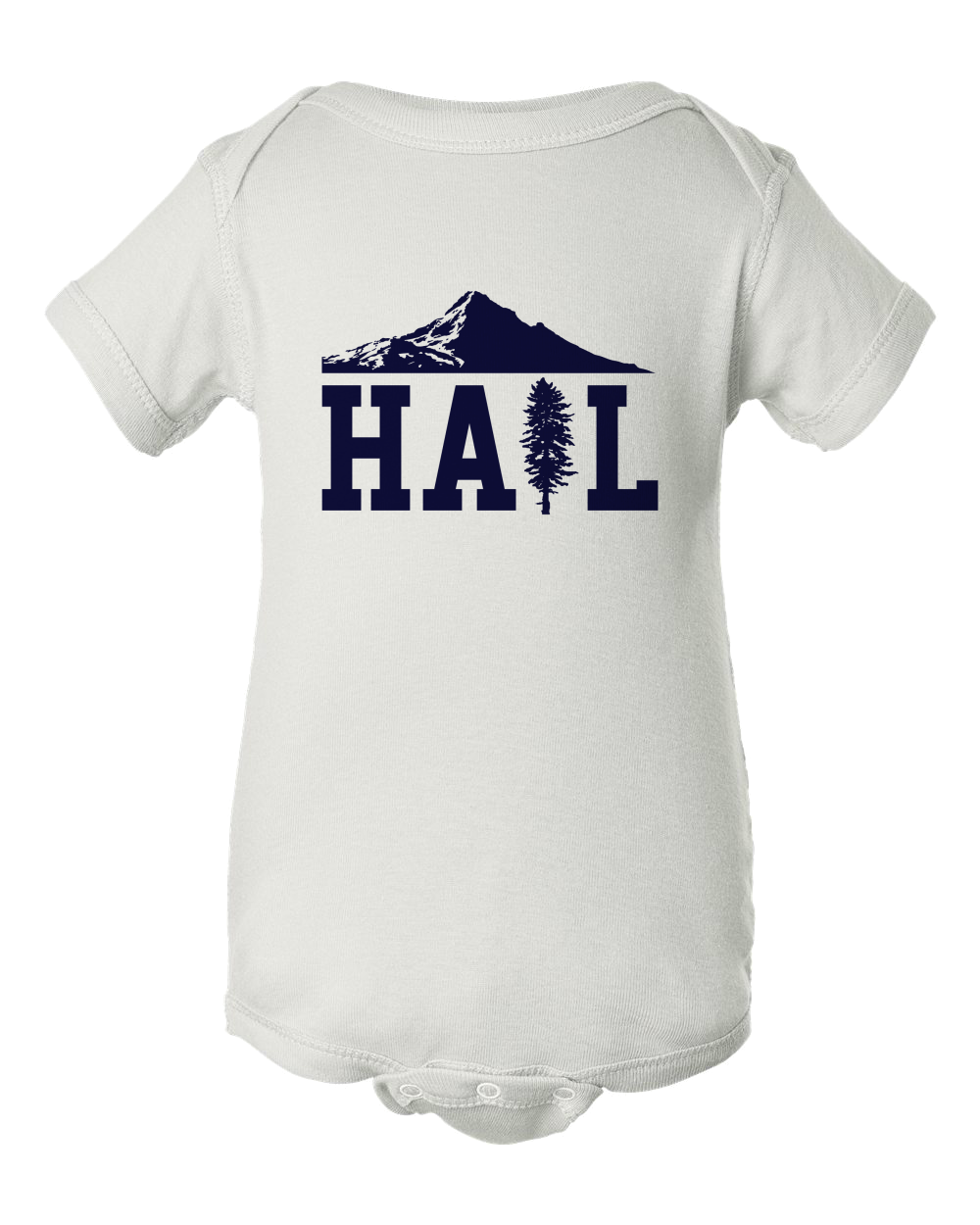 Onesie White Portland U of M Club Hail Infant-Garment