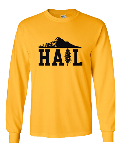 Unisex Long Sleeve Gold Portland U of M Club Hail Light Long Sleeve T-shirt