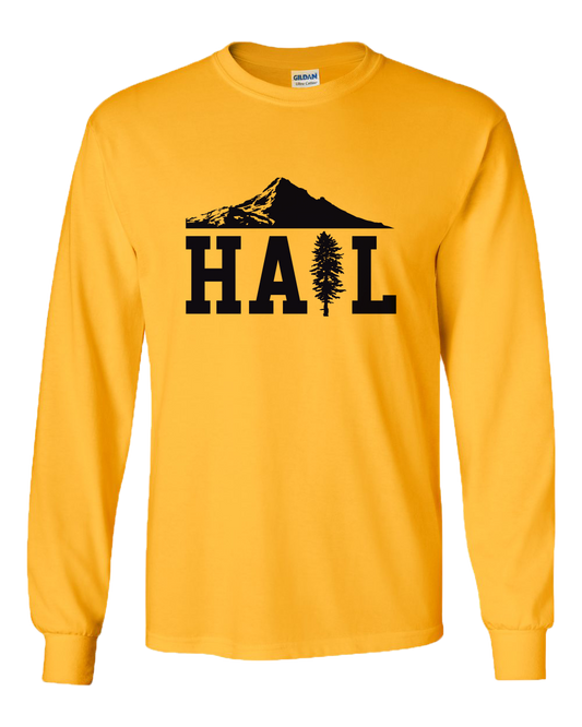 Unisex Long Sleeve Gold Portland U of M Club Hail Light Long Sleeve T-shirt