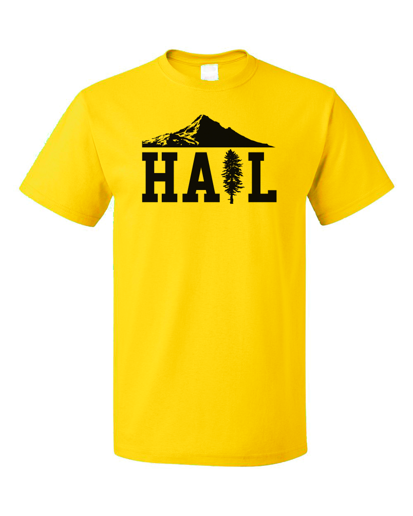 Unisex Yellow Portland U of M Club Hail T-shirt