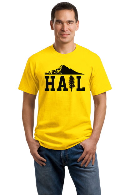 Unisex Yellow Portland U of M Club Hail T-shirt