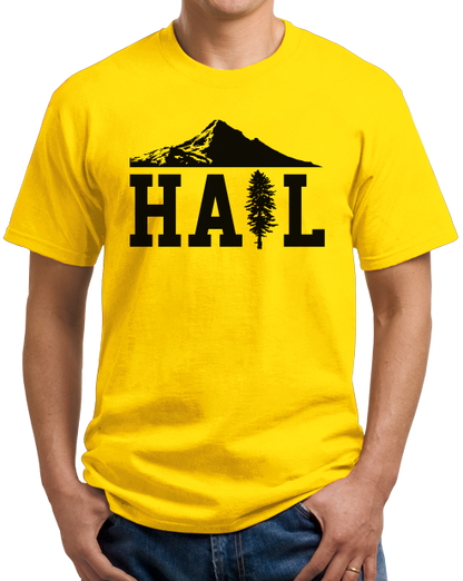 Unisex Yellow Portland U of M Club Hail T-shirt