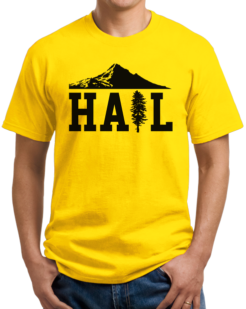 Unisex Yellow Portland U of M Club Hail T-shirt