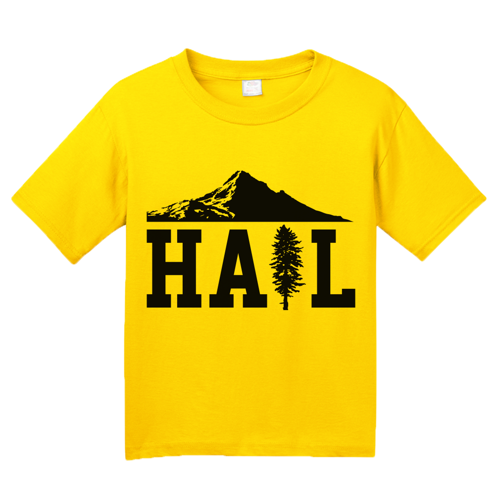 Youth Yellow Portland U of M Club Hail T-shirt