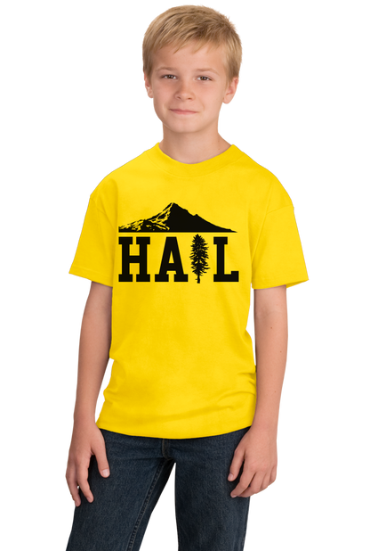 Youth Yellow Portland U of M Club Hail T-shirt