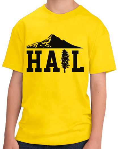 Youth Yellow Portland U of M Club Hail T-shirt