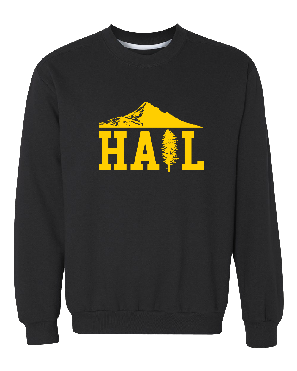 Crewneck Sweatshirt Black Portland U of M Club Hail Dark Crewneck-Sweatshirt