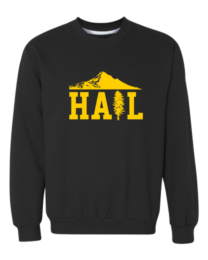 Crewneck Sweatshirt Black Portland U of M Club Hail Dark Crewneck-Sweatshirt