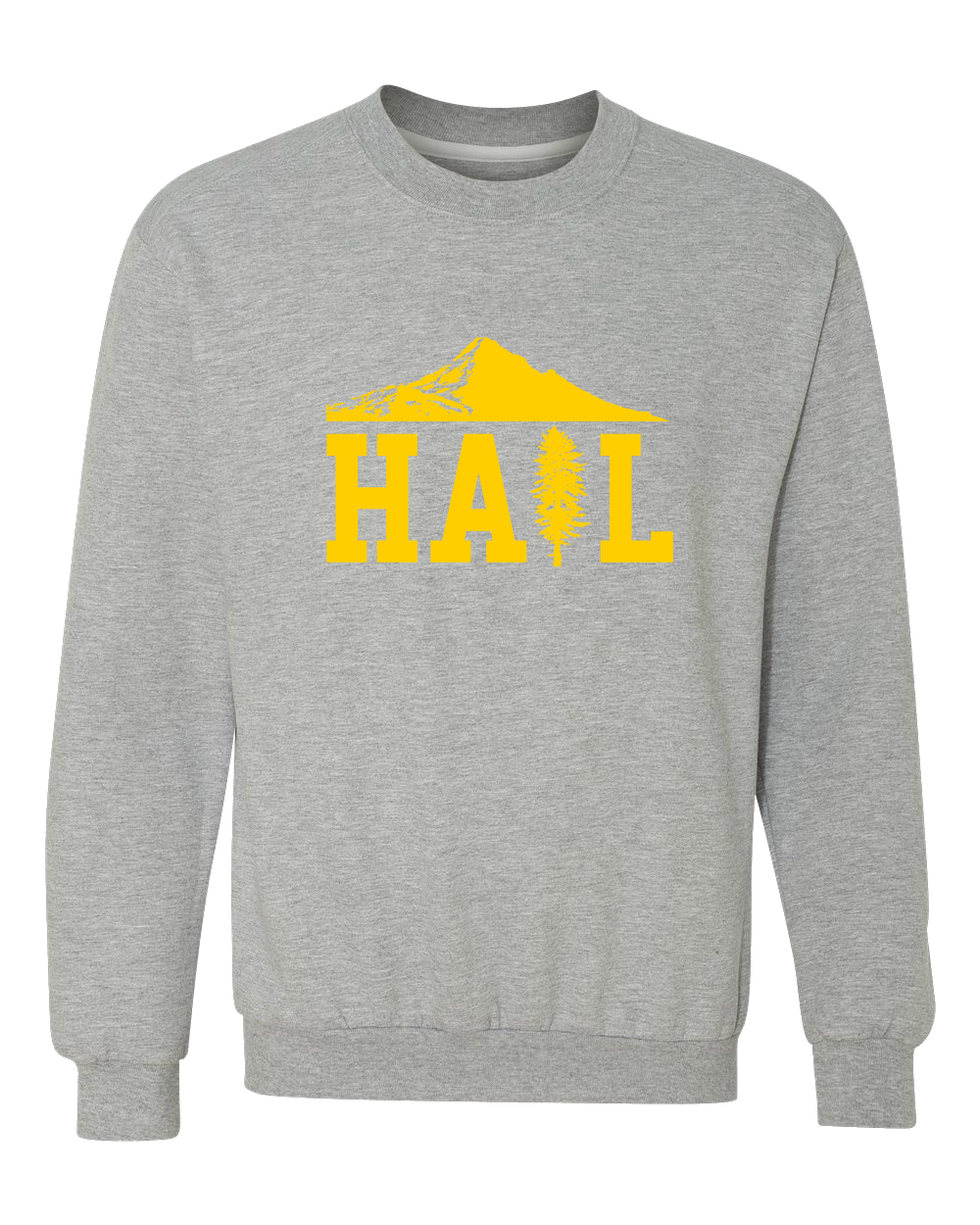 Crewneck Sweatshirt Grey Portland U of M Club Hail Dark Crewneck-Sweatshirt