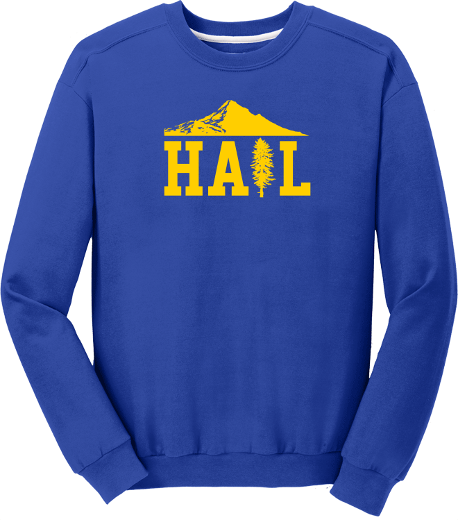 Crewneck Sweatshirt Royal Portland U of M Club Hail Dark Crewneck-Sweatshirt