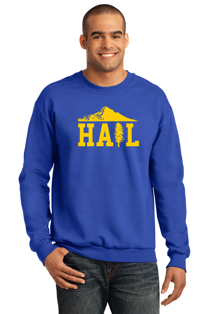 Crewneck Sweatshirt Royal Portland U of M Club Hail Dark Crewneck-Sweatshirt